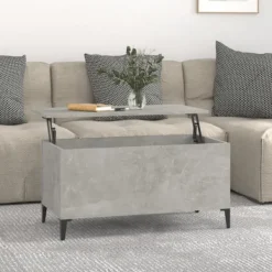 vidaXL Soffbord>Soffbord betonggrå 90x44,5x45 cm konstruerat trä