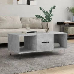 vidaXL Soffbord>Soffbord betonggrå 102x50x40 cm konstruerat trä