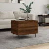 vidaXL Soffbord>Soffbord brun ek 60x44,5x45 cm konstruerat trä