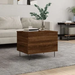 vidaXL Soffbord>Soffbord brun ek 60x44,5x45 cm konstruerat trä