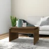 vidaXL Soffbord>Soffbord brun ek 68x50x38 cm konstruerat trä