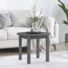 vidaXL Småbord>Soffbord grå Ø 55x45 cm massivt furu