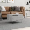 vidaXL Soffbord>Soffbord grå sonoma 55x55x36,5 cm konstruerat trä