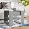 vidaXL Soffbord>Soffbord grå sonoma-ek 55,5x55x45 cm konstruerat trä