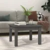 vidaXL Soffbord>Soffbord grå 45x45x30 cm massiv furu