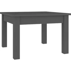 vidaXL Soffbord>Soffbord grå 45x45x30 cm massiv furu