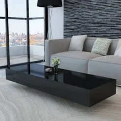 vidaXL Soffbord>Soffbord i högglans svart