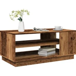 vidaXL Soffbord>Soffbord åldrat trä 102x55x43 cm konstruerat trä