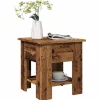 vidaXL Småbord>Soffbord åldrat trä 40x40x42 cm konstruerat trä
