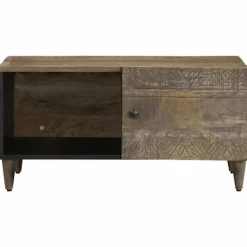 vidaXL Soffbord>Soffbord ljusgrått 80x50x40 cm massivt trä mango