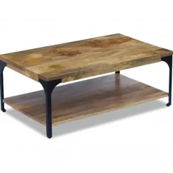 vidaXL Soffbord>Soffbord massivt mangoträ 100x60x38 cm