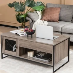 Soffbord>Soffbord med lyftbar bordsskiva och förvaring