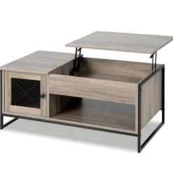 Soffbord>Soffbord med lyftbar bordsskiva och förvaring