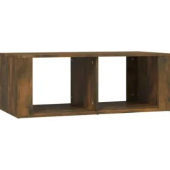 vidaXL Soffbord>Soffbord rökfärgad ek 100x50x36 cm konstruerat trä