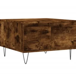 vidaXL Soffbord>Soffbord rökfärgad ek 55x55x36,5 cm konstruerat trä