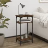 vidaXL Småbord>Soffbord rökfärgad ek 40x30x75 cm konstruerat trä