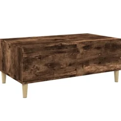 vidaXL Soffbord>Soffbord rökfärgad ek 90x50x36,5 cm konstruerat trä