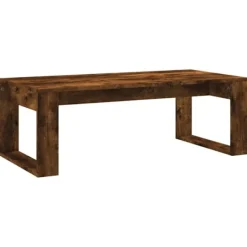 vidaXL Soffbord>Soffbord rökfärgad ek 102x50x35 cm konstruerat trä