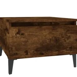 vidaXL Soffbord>Soffbord rökfärgad ek 50x46x35 cm konstruerat trä