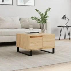 vidaXL Soffbord>Soffbord sonoma-ek 55x55x36,5 cm konstruerat trä