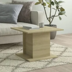 vidaXL Soffbord>Soffbord sonoma-ek 55,5x55,5x40 cm konstruerat trä