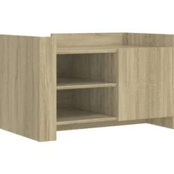 vidaXL Soffbord>Soffbord sonoma-ek 80x50x50 cm konstruerat trä