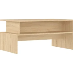 vidaXL Soffbord>Soffbord sonoma-ek 90x55x42,5 cm konstruerat trä