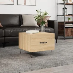 vidaXL Soffbord>Soffbord sonoma-ek 50x50x40 cm konstruerat trä