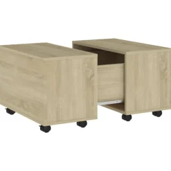 vidaXL Soffbord>Soffbord sonoma-ek 60x60x38 cm konstruerat trä