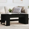vidaXL Soffbord>Soffbord svart 102x55x42 cm konstruerat trä