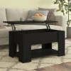 vidaXL Soffbord>Soffbord svart 79x49x41 cm konstruerat trä