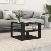 vidaXL Soffbord>Soffbord svart 58x58x40 cm konstruerat trä