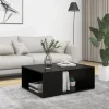vidaXL Soffbord>Soffbord svart 90x67x33 cm konstruerat trä