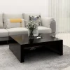 vidaXL Soffbord>Soffbord svart 100x100x35 cm konstruerat trä