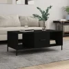 vidaXL Soffbord>Soffbord svart 102x50x40 cm konstruerat trä