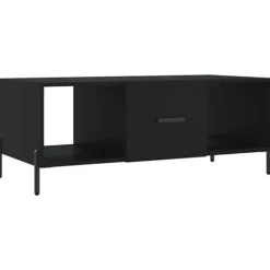vidaXL Soffbord>Soffbord svart 102x50x40 cm konstruerat trä