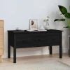 vidaXL Soffbord>Soffbord svart 102x49x55 cm massiv furu