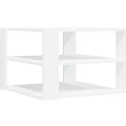 vidaXL Soffbord>Soffbord vit 58x58x40 cm konstruerat trä