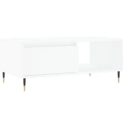 vidaXL Soffbord>Soffbord vit 90x50x36,5 cm konstruerat trä