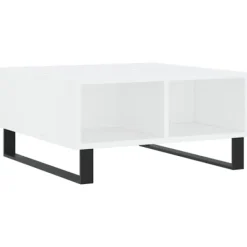 vidaXL Soffbord>Soffbord vit 60x60x30 cm konstruerat trä