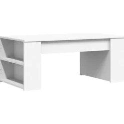 vidaXL Soffbord>Soffbord vit 102x55x42 cm konstruerat trä