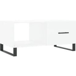 vidaXL Soffbord>Soffbord vit 90x50x40 cm konstruerat trä