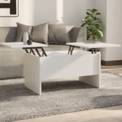 vidaXL Soffbord>Soffbord vit 80x50x42,5 cm konstruerat trä