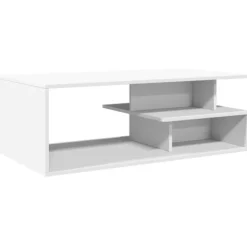 vidaXL Soffbord>Soffbord vit 102x55x35 cm konstruerat trä