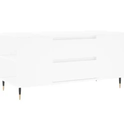 vidaXL Soffbord>Soffbord vit 102x44,5x50 cm konstruerat trä