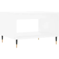 vidaXL Soffbord>Soffbord vit 60x50x40 cm konstruerat trä