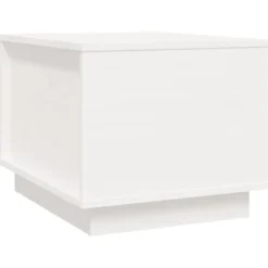vidaXL Soffbord>Soffbord vit 40x50x35 cm massiv furu