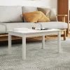 vidaXL Soffbord>Soffbord vit 80x50x40 cm massivt furu