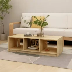 vidaXL Soffbord>Soffbord 110x50x34 cm massiv furu