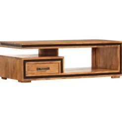 vidaXL Soffbord>Soffbord 100x45x33 cm massivt akaciaträ